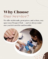 Lunar Nails is all about cute designs, fair prices, and a cozy, clean space right by Prospect Park.